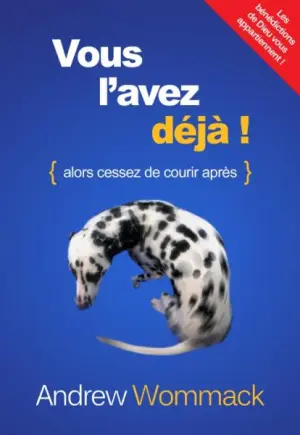 VOUS L’AVEZ DÉJÀ, ALORS CESSEZ DE COURIR APRÈS